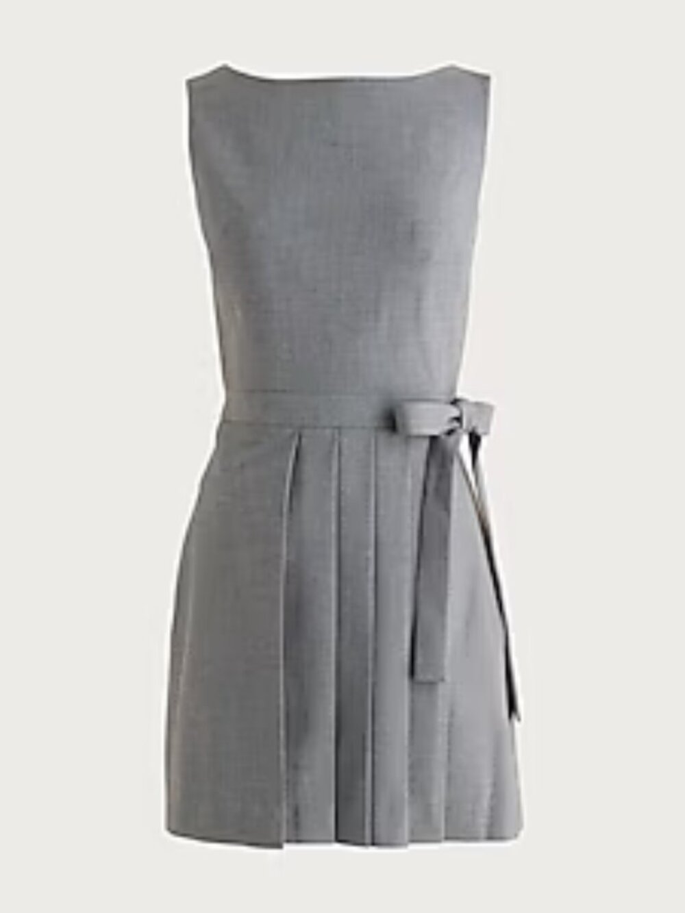 J.Crew Carreman Grey Pleated Wrap Dress